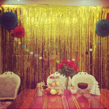 Perdea Franjurata, Vivimall, Model Decor Petrecere, pentru Fundal de Poze, Amenajare Colorata a Petrecerii, Dimensiune 100x200 cm, Gold - vivimall.ro