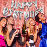 Perdea Franjurata, Vivimall, Model Decor Petrecere, pentru Fundal de Poze, Amenajare Colorata a Petrecerii, Dimensiune 100x200 cm, Rose Gold - vivimall.ro