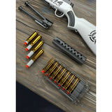 Pusca de Jucarie M14 Ultrarealista, Vivimall, Manuala, cu Luneta, 20 de Proiectile din Spuma Moale, 5 Cartuse, 100 cm, 8 ani+, Gri - vivimall.ro