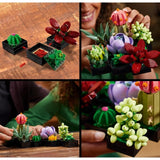 Set De Constructie Ghivece De Flori Suculente, Ornament Creativ, 771 De Piese, Multiple Variante De Asamblare - vivimall.ro