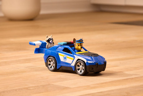 PATRULA CATELUSILOR CAUTARE SI SALVARE SET FIGURINA CHASE SI VEHICUL MASINA DE POLITIE