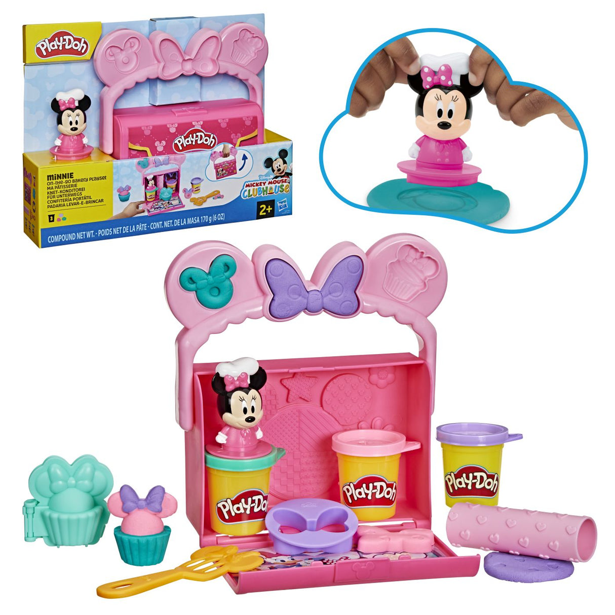 PLAY DOH DISNEY JR CLUBUL LUI MICKEY MOUSE SET BRUTARIE MINNIE MOUSE