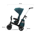 TRICICLETA KINDERKRAFT EASYTWIST, MIDNIGHT GREEN