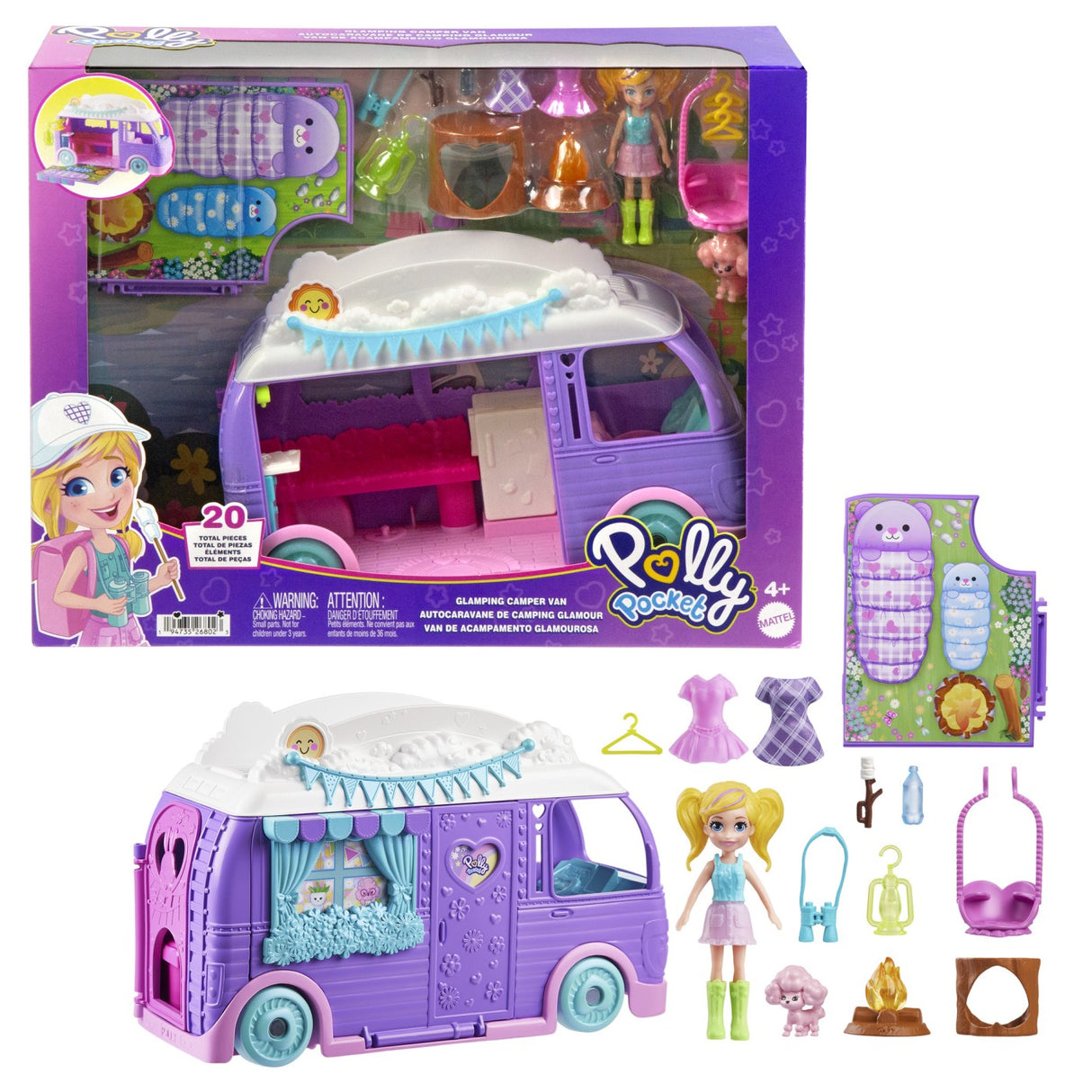 POLLY POCKET RULOTA GLAMPING