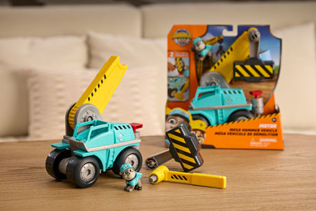 PATRULA CATELUSILOR RUBBLE SI ECHIPA VEHICUL MEGA HAMMER