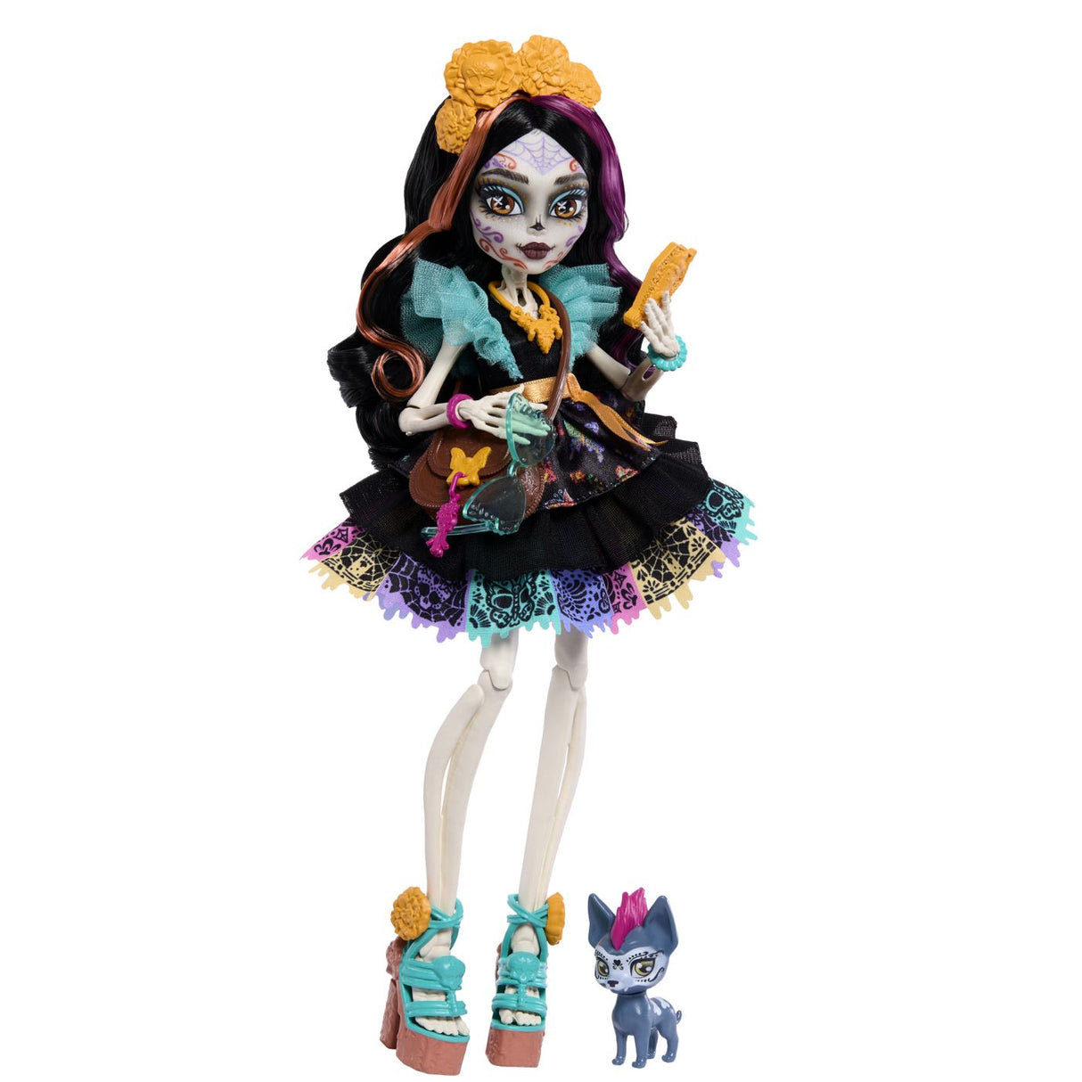 MONSTER HIGH PAPUSA SKELITA CALAVERAS CU ACCESORII