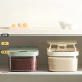 Cutie de Depozitare Vivimall, de Uz Casnic, Rezistentă la Insecte și la Umiditate, Rezervor Sigilat pentru Depozitare Alimentară, Capacitate 10 kg, 37x26x19.5 cm, Verde - vivimall.ro