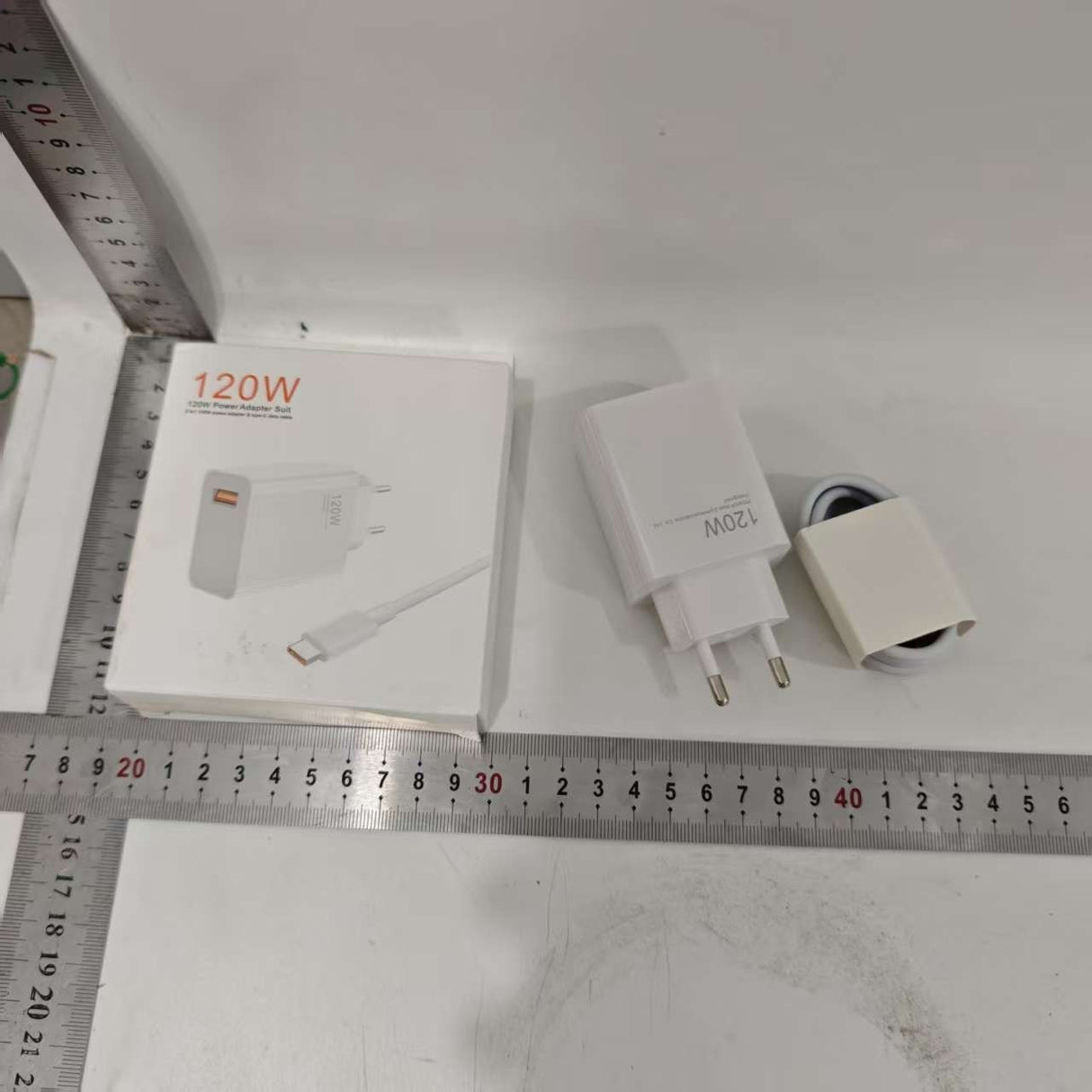 Incarcator Retea Super Charge pentru Telefon, Vivimall, 120W Standard UE, Port USB-B cu Cablu TYPE-C de 1m Inclus, Alb - vivimall.ro