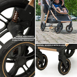 CARUCIOR KINDERKRAFT ESME, 3 IN 1, PURE BLACK