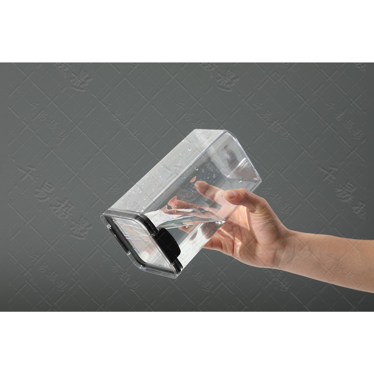 Recipient Din Plastic, Pentru Alimente/Obiecte, Inchidere Ermetica, 10.2 X 18.5 Cm, 1300 Ml, Transparent - vivimall.ro