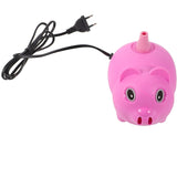 Pompa Electrica Pentru Umflat Baloane, 380 W, din Plastic, Model Porc, Roz - vivimall.ro
