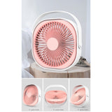 Мини настолен вентилатор с USB, въртене на 360 градуса, 3 скорости, 1500 Ma, 13.5 X 12.8