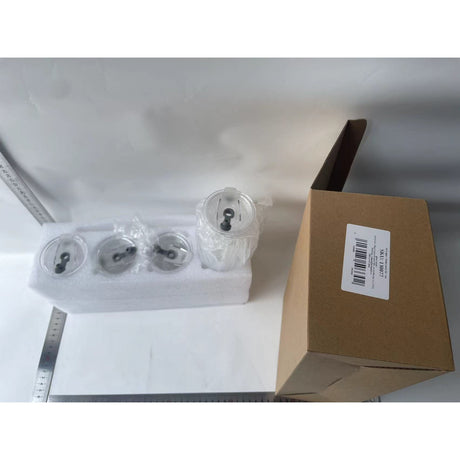 Set 4 Pahare din Sticla, Vivimall, Capace din Plastic si Paie Incluse, 500 mL, Transparente - vivimall.ro