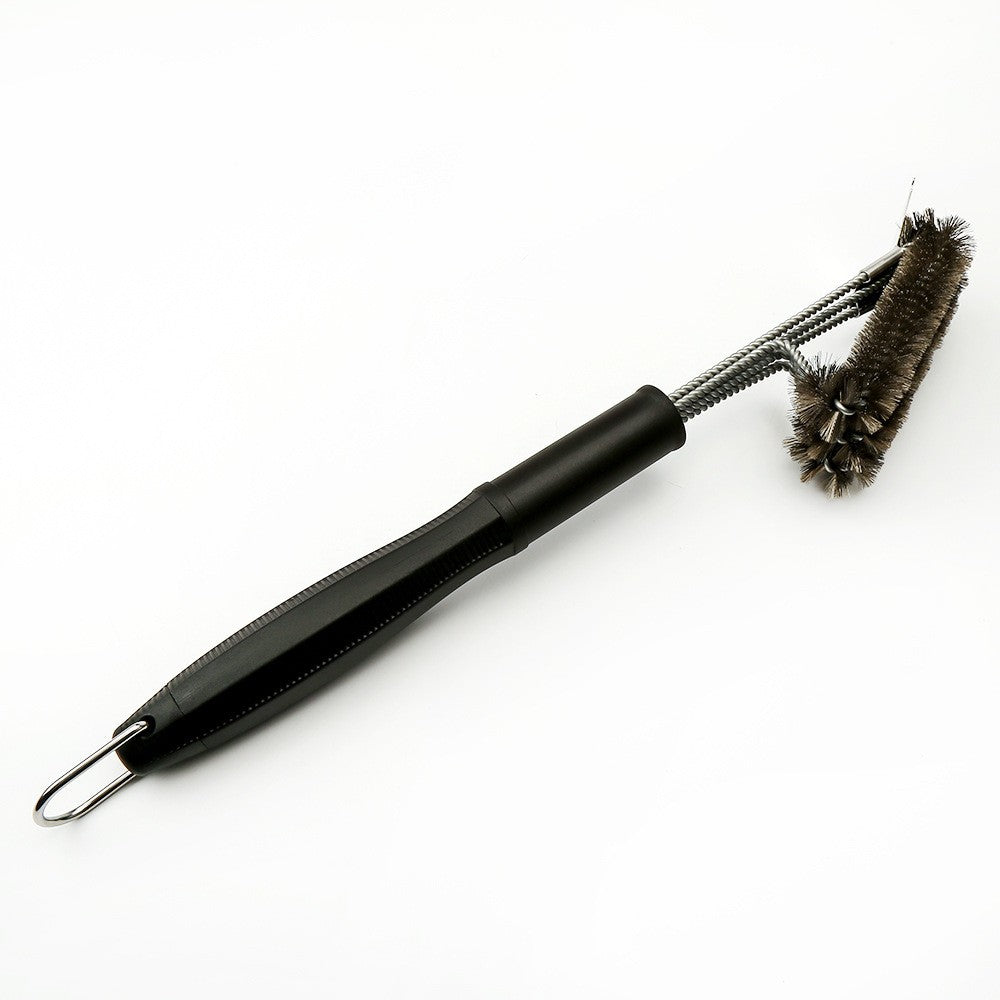 Perie de Sarma pentru Gratar, Vivimall, Maner 45 cm, din Otel inoxidabil, 45X7X10,  Negru - vivimall.ro