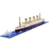 Set de Constructie Vaporul Titanic, Vivimall, 6 Ani, Ornament Creativ, 56x11x8 cm, 1787 de Piese, Multicolor - vivimall.ro