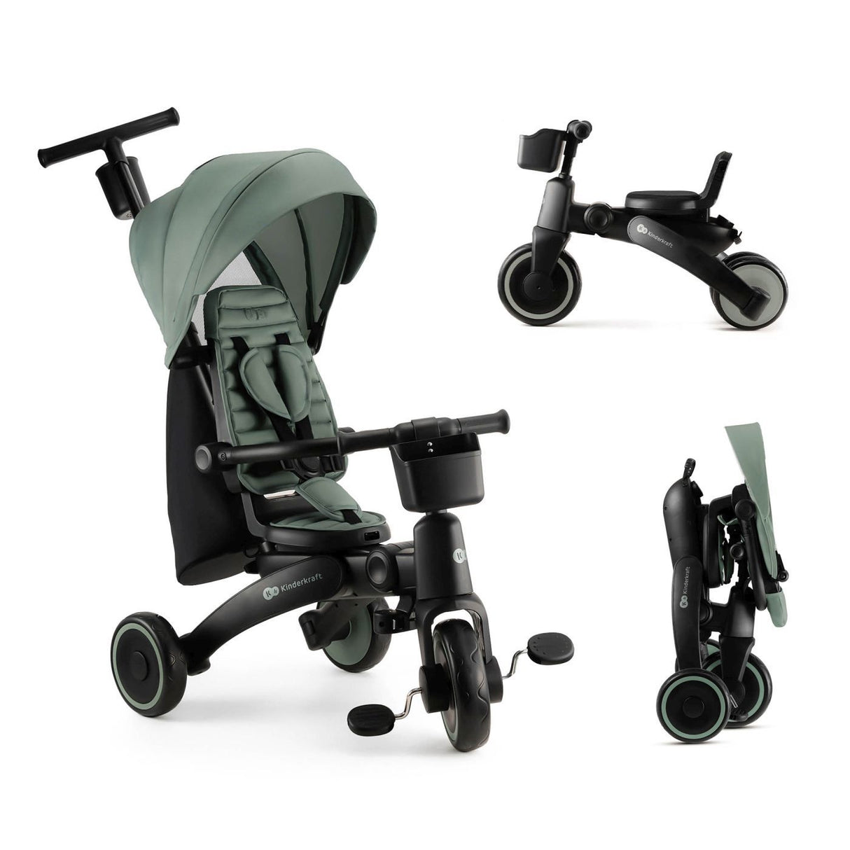 TRICICLETA KINDERKRAFT JAZZ 2, GREEN