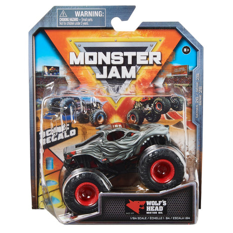 MONSTER JAM MASINUTA METALICA WOLF'S HEAD SCARA 1 LA 64