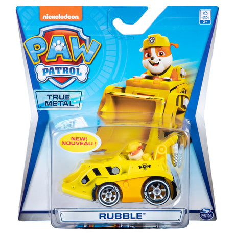 PATRULA CATELUSILOR  MACHETA  METALICA RUBBLE CU EXCAVATOR