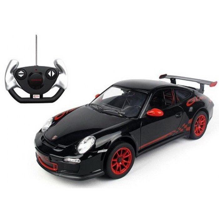MASINA CU TELECOMANDA PORSCHE GT3 NEGRU CU SCARA 1 LA 14