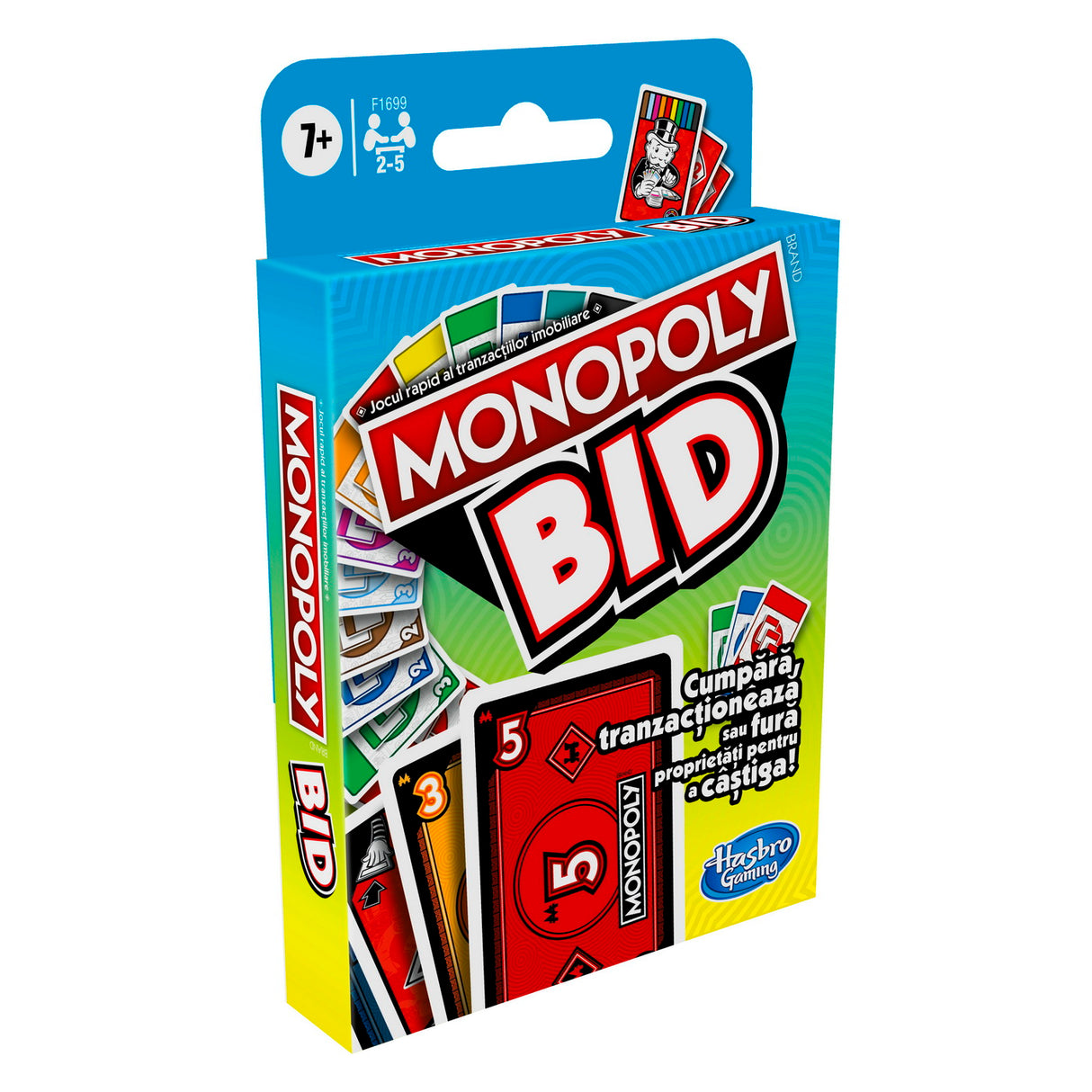 MONOPOLY BID JOCUL DE CARTI - IN LIMBA ROMANA