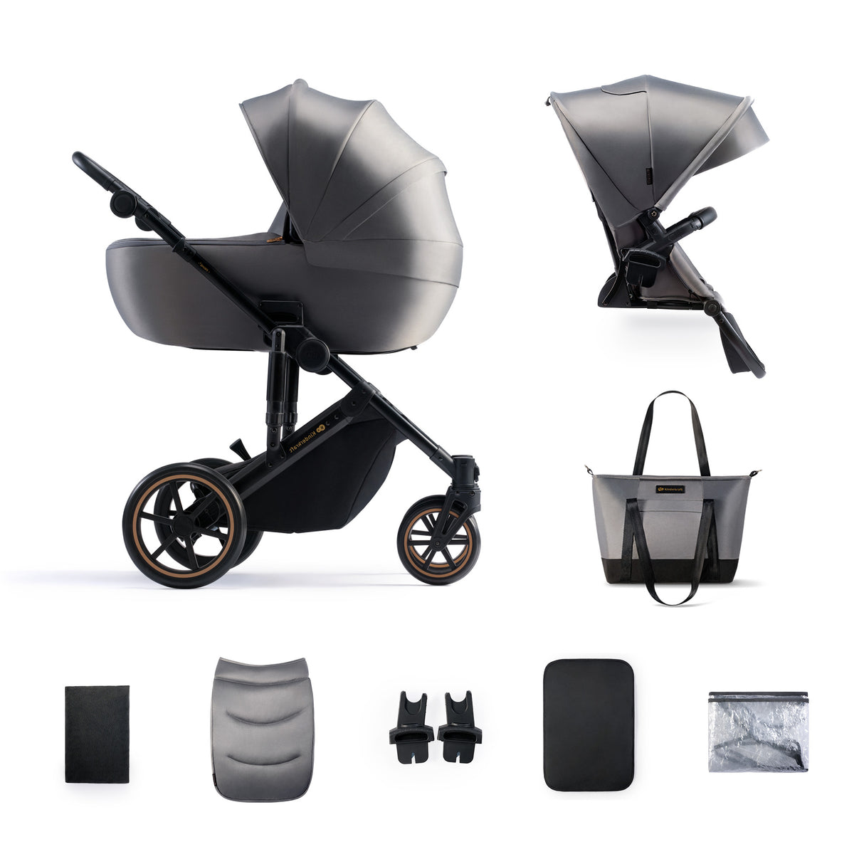 CARUCIOR 2IN1 KINDERKRAFT PRIME 2, SHADOW GREY