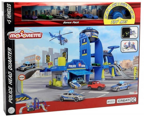 MAJORETTE CREATIX SET SECTIA DE POLITIE CU SUNETE SI LUMINI