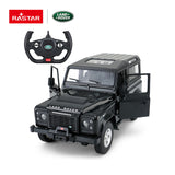 MASINA CU TELECOMANDA LAND ROVER DEFENDER NEGRU CU SCARA 1 LA 14