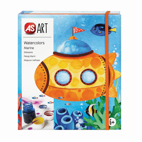 SET DESEN AS ART ACUARELA PEISAJ MARIN