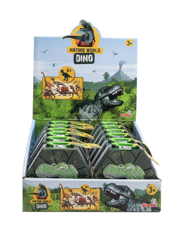 NATURE WORLD DINO SET 6 DINOZAURI IN CUTIE PIRAMIDA