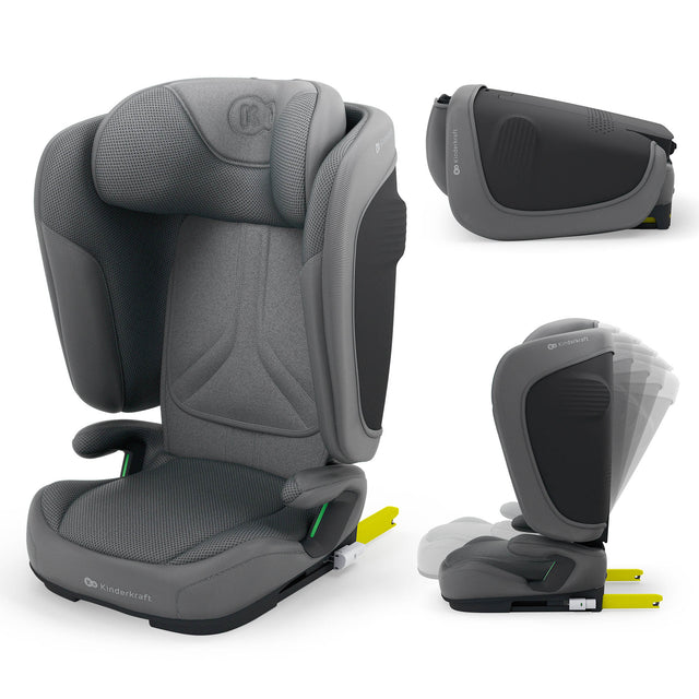 SCAUN AUTO KINDERKRAFT UNITY2 100-150 CM, GREY