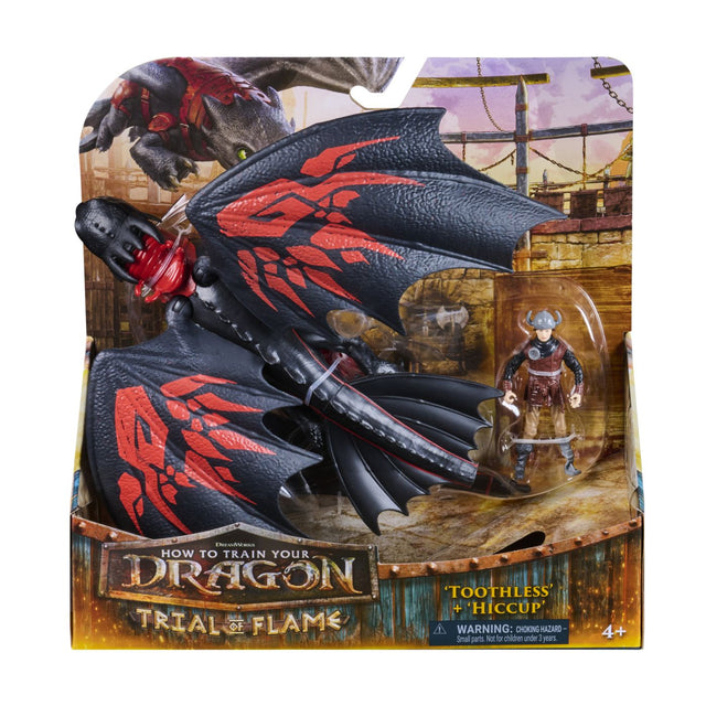 CUM SA ITI DRESEZI DRAGONUL INCERCAREA FLACARII SET DRAGON TOOTLESS SI FIGURINA HICCUP
