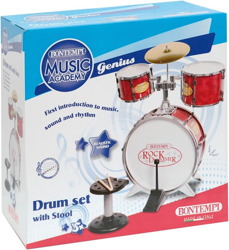 BONTEMPI SET TOBE DE METAL 4 PIESE ROSU