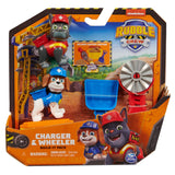 PATRULA CATELUSILOR RUBBLE SI ECHIPA CHARGER SI WHEELER CONSTRUCTIE CU NISIP KINETIC
