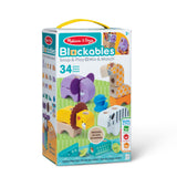 MELISSA AND DOUG SET DE CONSTRUCTIE DIN LEMN ANIMALE DIN SAFARI