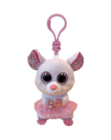 PLUS BRELOC TY 8.5CM BOOS NINA SORICEL DE BALERINA ALBA