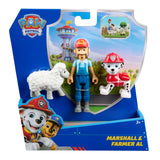 PATRULA CATELUSILOR SET 3 FIGURINE MARSHALL SI FERMIERUL AL