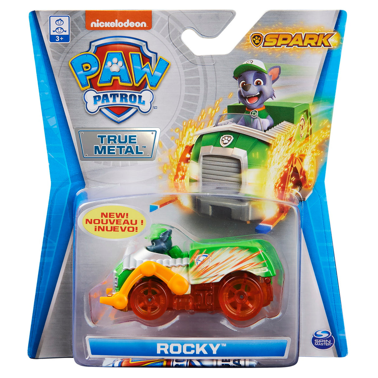PATRULA CATELUSILOR MACHETA METALICA SPARK ROCKY