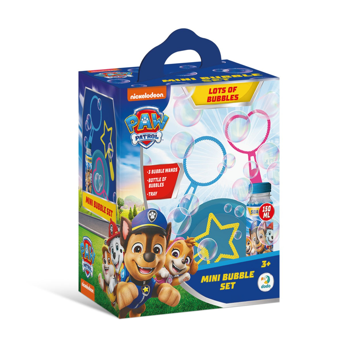 PATRULA CATELUSILOR SET MINI DE BALOANE DE SAPUN 150 ML