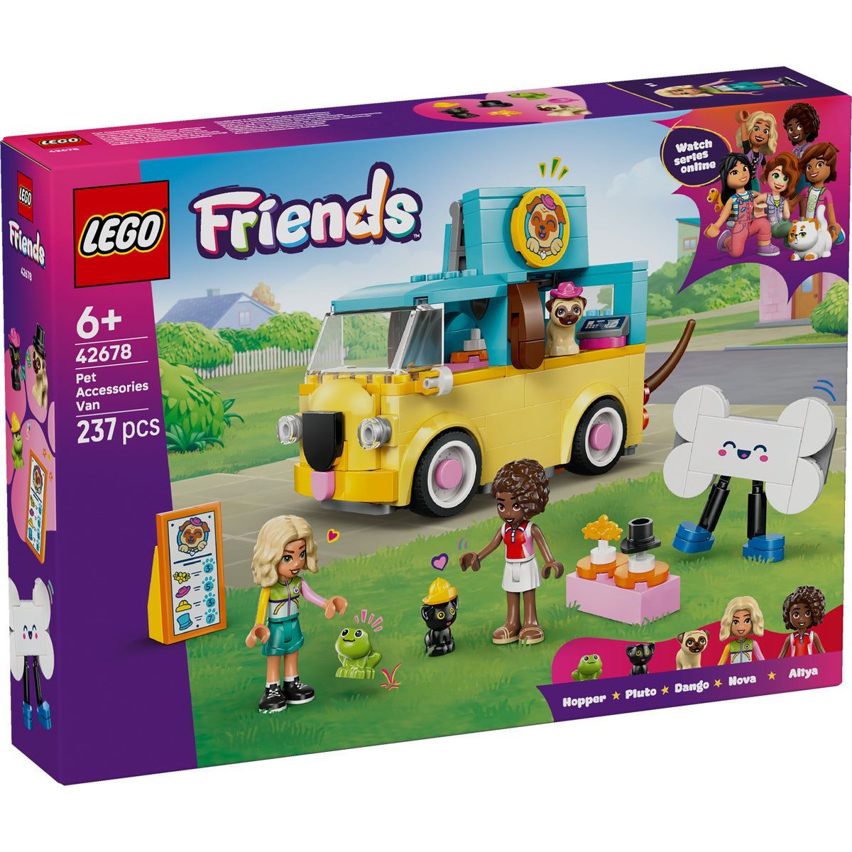 LEGO FRIENDS FURGONETA CU ACCESORII PENTRU ANIMALE DE COMPANIE 42678