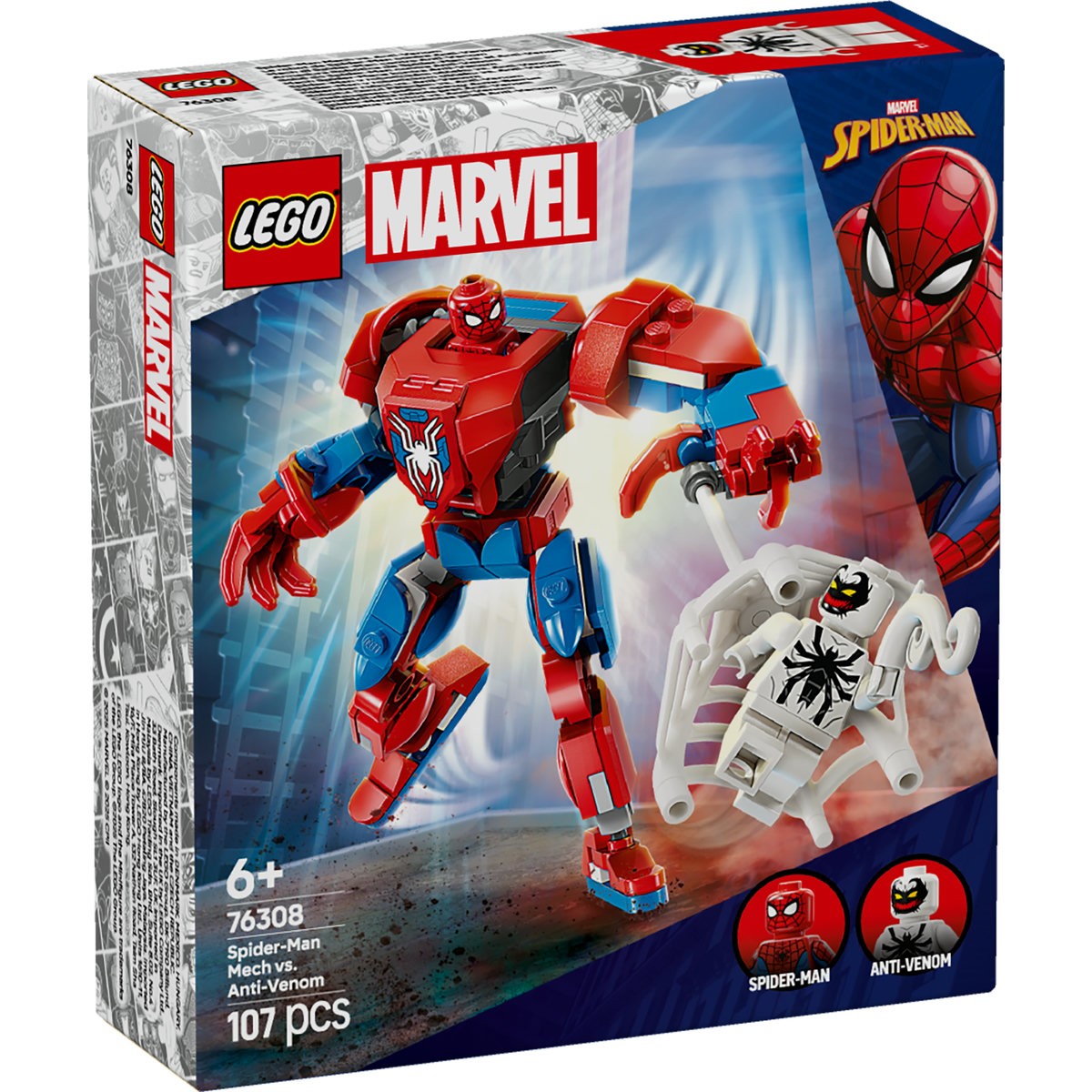 LEGO SUPER HEROES ROBOTUL OMUL PAIANJEN VS. ANTI-VENOM 76308