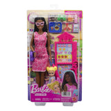 BARBIE SET DE JOACA PAPUSA BARBIE BRUNETA MULATRA FACE CARIERA PROFESOARA