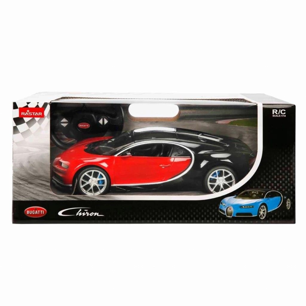 MASINA CU TELECOMANDA BUGATTI CHIRON ROSU SCARA 1 LA 14