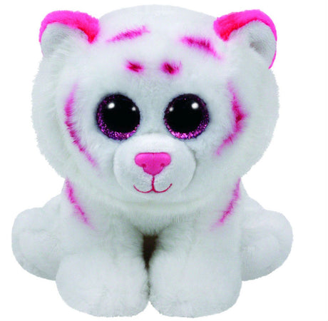 PLUS TY 24CM BEANIE BABIES TABOR TIGRU ALB ROZ