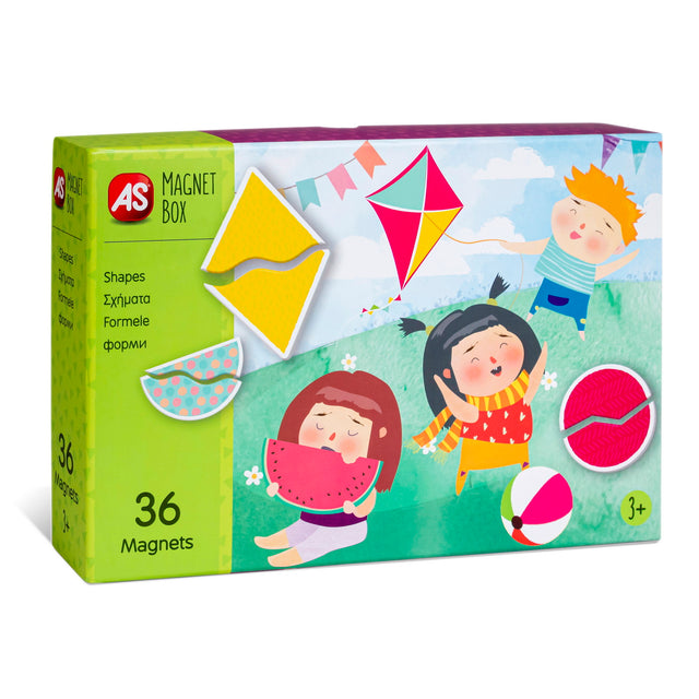 CUTIE MAGNETICA FORME GEOMETRICE CU 36 DE PIESE