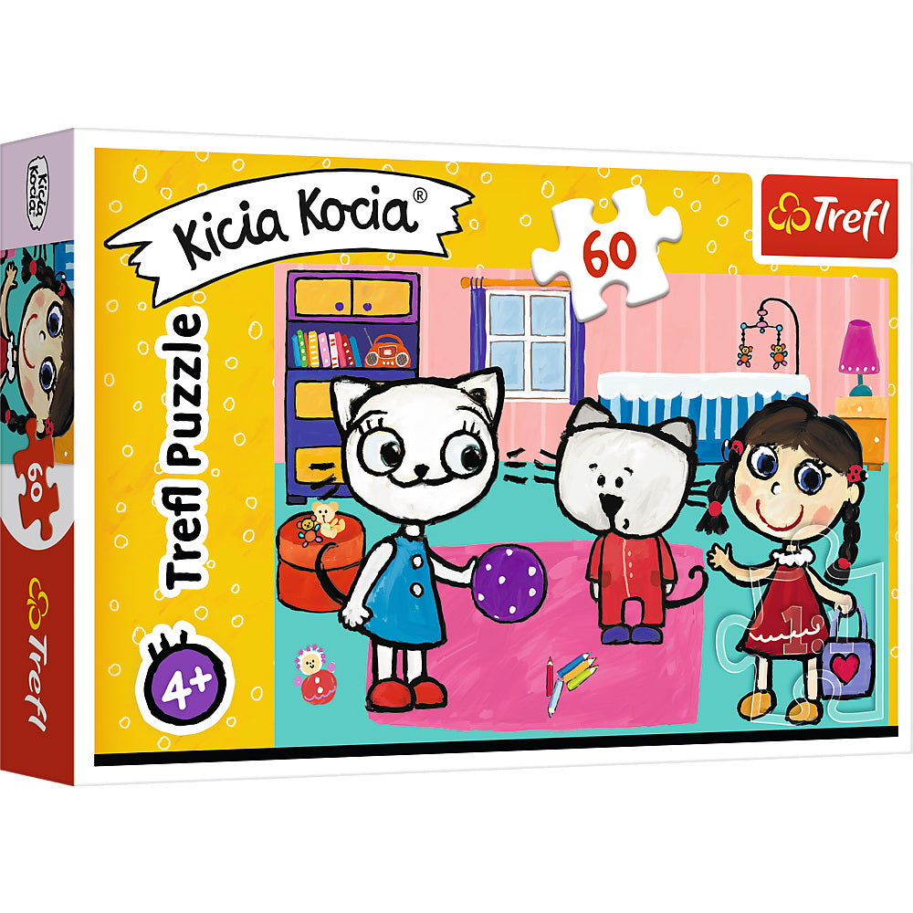 PUZZLE TREFL 60 KICIA KOCIA SI PRIETENII