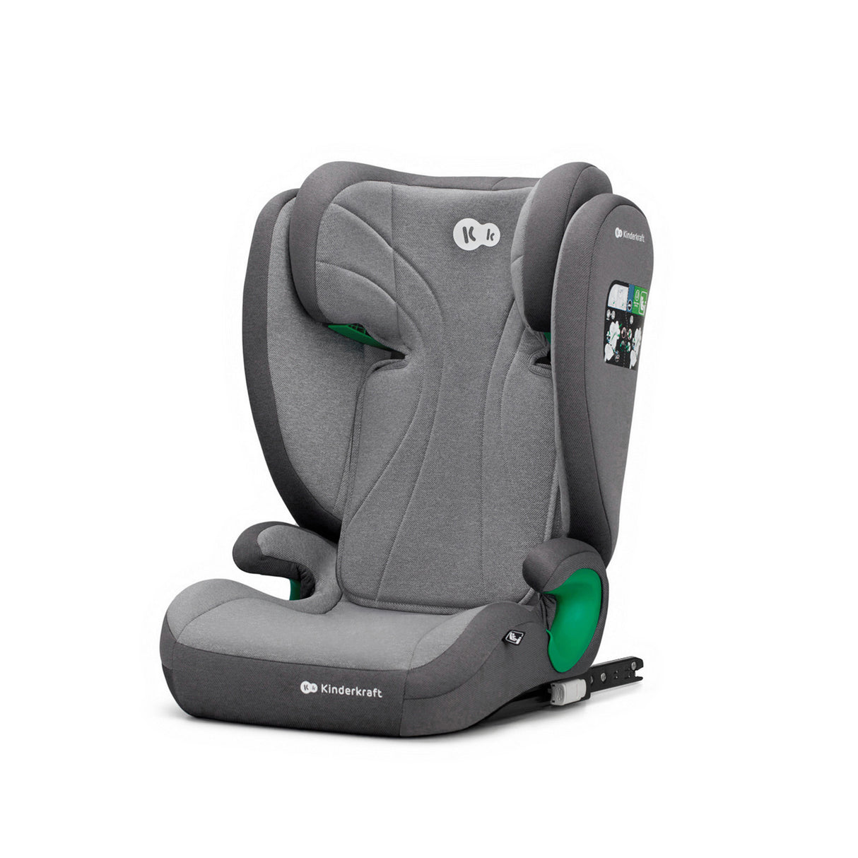 SCAUN AUTO KINDERKRAFT JUNIOR FIX2, I-SIZE 100-150 CM, ROCKET GREY