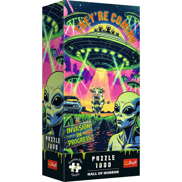 PUZZLE TREFL 1000 PREMIUM PLUS SALA GROAZEI OZN-URI