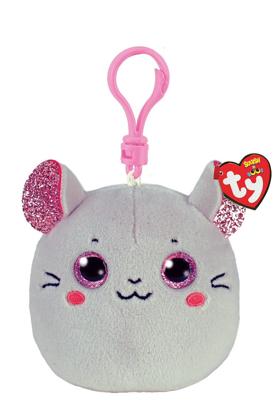 PLUS BRELOC TY 8.5CM SQUISHY BEANIES SORICEL CATNIP