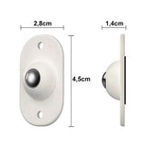 Set 16 Roti Autoadezive Universale, Vivimall, pentru Mutat Mobila, Rotire 360 de Grade, Usor de Montat, ABS, 4.5x2.8x1.4 cm, Alb - vivimall.ro