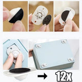 Set 16 Roti Autoadezive Universale, Vivimall, pentru Mutat Mobila, Rotire 360 de Grade, Usor de Montat, ABS, 4.5x2.8x1.4 cm, Alb - vivimall.ro